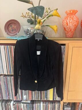 PRICE DROP: VTG 90s, NW/OT,RICH, BLK, LINED, FITTED,SUEDE ,2, LORD&TAYLOR Petite